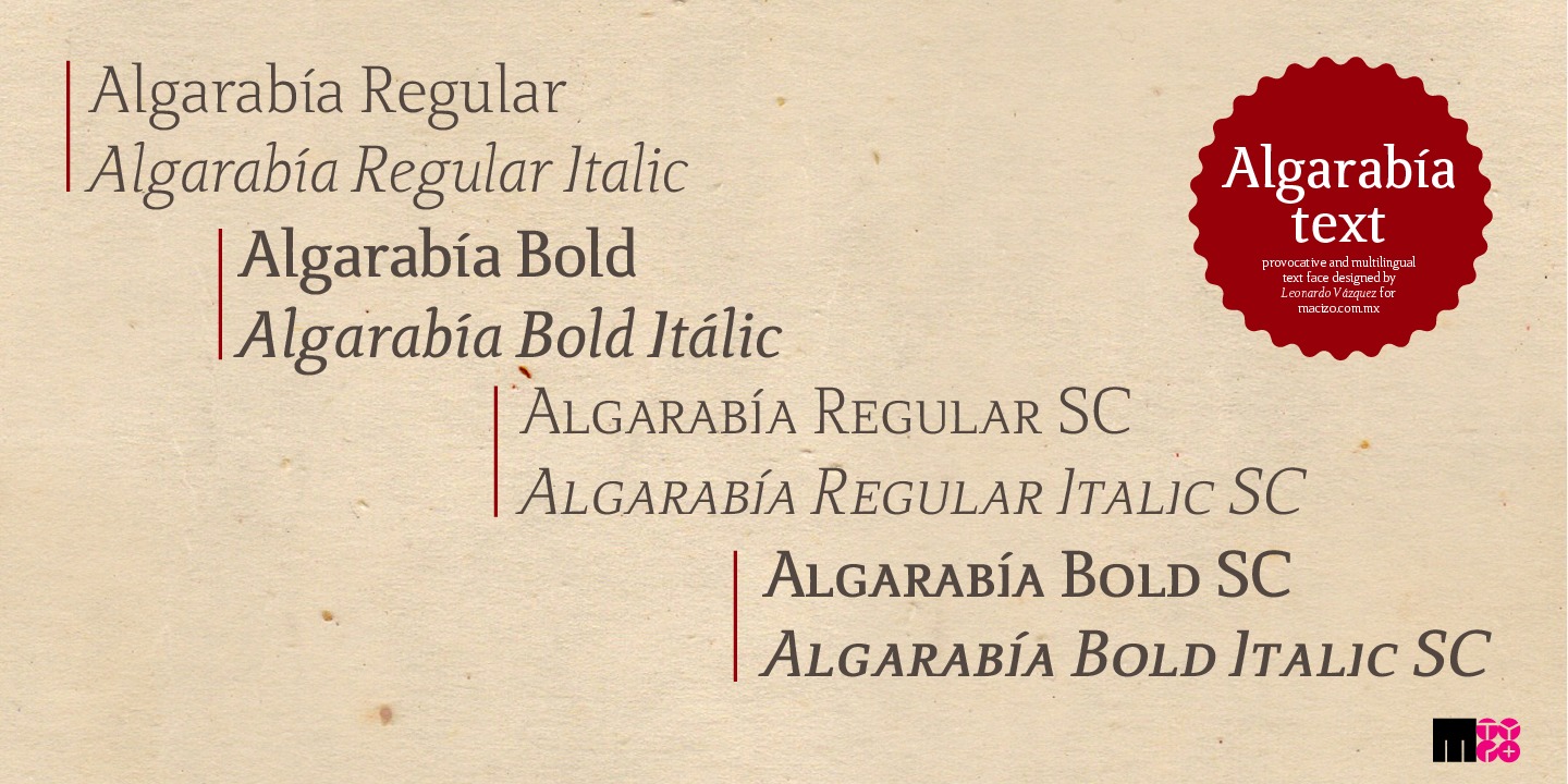 Пример шрифта Algarabia #5